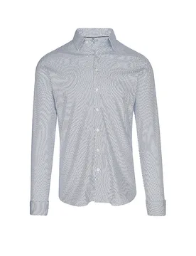 Camisa de punto Slim Fit blanco M - DeSoto - FashionsVida
