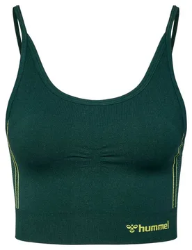 Soutien-gorge De Sport Top Seamless Deep Teal / Sulphur Spring XS - Hummel - FashionsVida