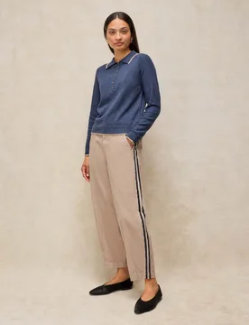 Pure Cotton Utility Barrel Leg Trousers Natural female - White stuff - FashionsVida