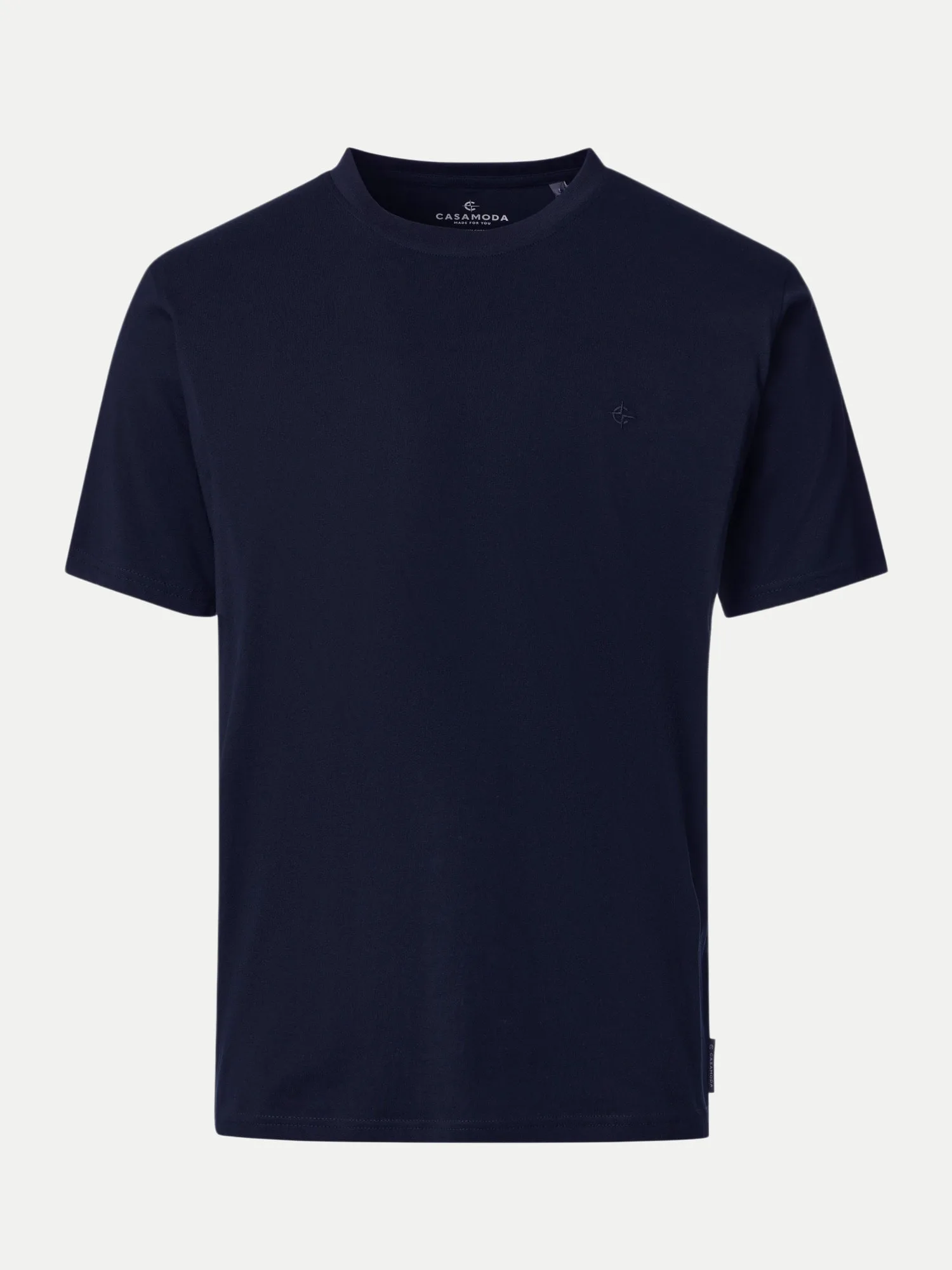 Casamoda Basic T-Shirt Blau 3XL - Casamoda - FashionsVida