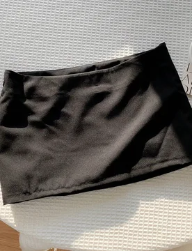Falda corta de verano informal para mujer con cintura baja de unicolor XXL - Shein - FashionsVida