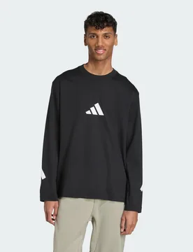 Z.N.E. Long Sleeve Long-Sleeve Top L Black / White - Adidas - FashionsVida