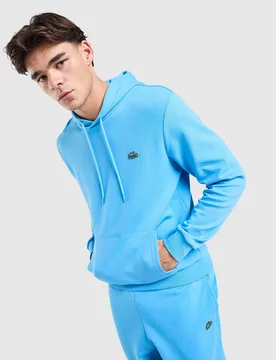 Mens Double Knit Overhead Hoodie - Blu, blu blu Uomo taglia 3/SML - Lacoste - FashionsVida