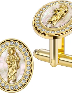 HAWSON Mother of Pearl Cufflinks for men,Jesus cuff links mens gift for Church Member on Church Christmas Easter with gift box - Aliexpress - FashionsVida