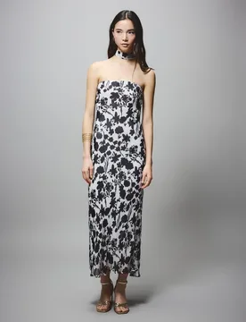 Vestido print palabra honor - Green Coast - FashionsVida