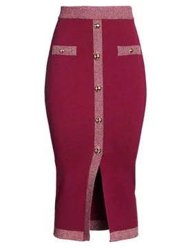 Midi-Rock Damen Purpur 32,34,36,38,40,42 Damen - NO SECRETS - FashionsVida
