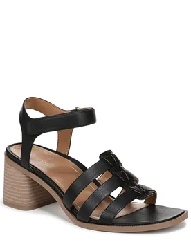 Women's Maisy Strappy Sandals in Black Size: 3.5 - Black - Size: 3.5 - Vionic - FashionsVida