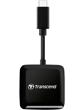 Lecteur De Cartes Rdc3 Usb 3.2 Gen 1 Type C Black One Size unisex - Transcend - FashionsVida