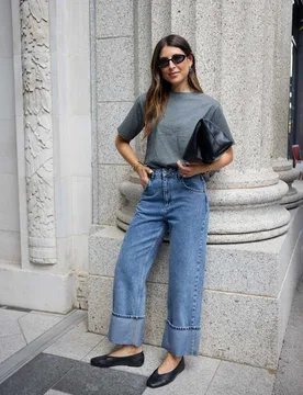 Mid Rise Straight Leg Jeans Blue Denim female - WAT THE BRAND - FashionsVida