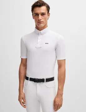 Equestrian Herren Turniershirt Logo MARTY white M - BOSS - FashionsVida