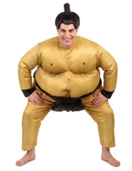 Sumoringer-Kostüm Jumpsuit haut-schwarz