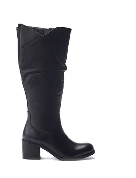 Womens Soleene Black Boots Leather - Size Eu 40 - Moda in Pelle - FashionsVida