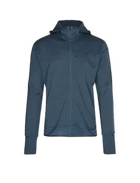 Herren Fleecejacke Real Fleece 300 Merino Hoodie grau L M - Icebreaker - FashionsVida