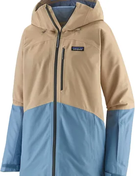 Veste de ski respirante - W's Powder Town Jkt Oar Tan - Taille S - Beige - Patagonia - FashionsVida