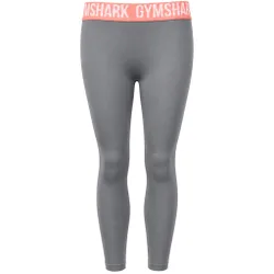 Fit Seamless Womens Grey Leggings Cotton - Size Large