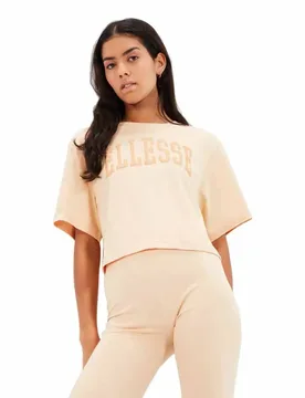 T-shirt à Manches Courtes Lanetto Crop Light Brown XS - Ellesse - FashionsVida