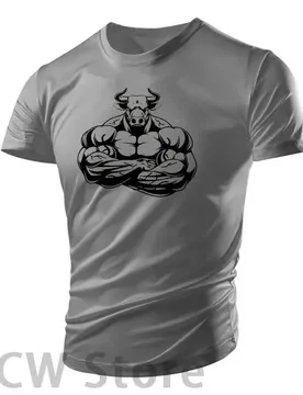 New Muscle Men's 3d Print Men's Street T-shirt Tough Guy Gym Short Sleeve Running Breathable Lightweight Sports Summer Tight Top - Aliexpress - FashionsVida