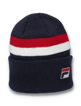 Linus Stripe Flat Knit Beanie - ONE - FILA - FashionsVida