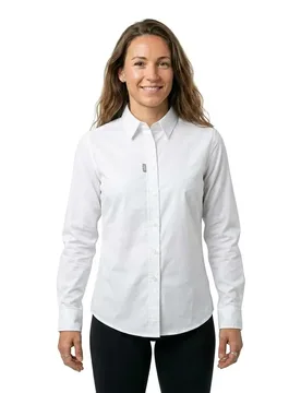 Oxford Long Sleeve Shirt White 40 Women - Gill - FashionsVida
