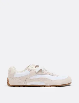S009 Barfuß-Sneaker mit Lederdetails NATUR 40 - Stradivarius - FashionsVida