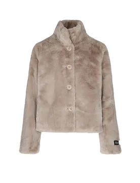 Veste aspect fourrure VIE beige 38 - Rino&pelle - FashionsVida