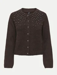 Only Strickjacke ONLMIGGIE Braun M