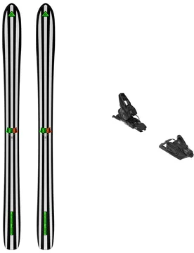 Ski Set inkl. Bdg. Skis freeride Pack D�part. 01 2027 aus Holz schwarz - Salomon - FashionsVida