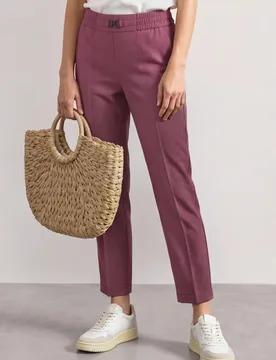 Slim Leg Hose mit Schnallendetail female Rosa - Street One - FashionsVida