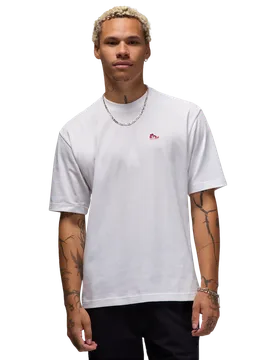 Patch Men T-Shirts - White - Size M - Cotton Jersey - White - Size: Medium - Jordan - FashionsVida