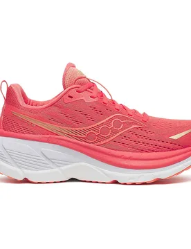Hurricane 25 Running Shoes Coral / Thistle UK 4.5 Women - Saucony - FashionsVida