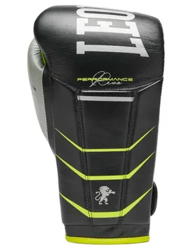 Gants De Boxe Artificiels Cuir Revo Fluo Black 16 oz - Leone1947 - FashionsVida