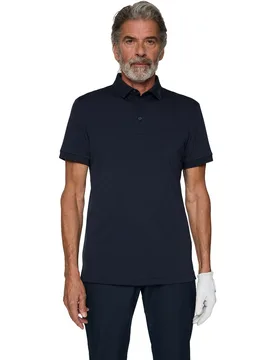 J.Lindeberg Polo KV Print, navy s - J.lindeberg - FashionsVida