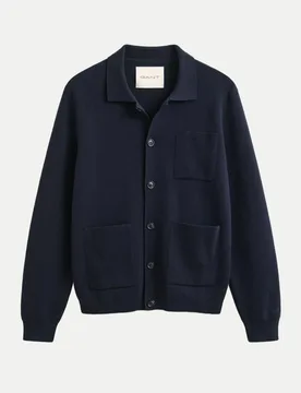 Cardigan mit Schmuckknöpfen Blau M - Gant - FashionsVida