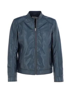 Alberto' Mens Biker Jacket - Navy - Size 2xl - Ashwood Leather - FashionsVida