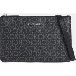 Bandolera plana en con print monograma