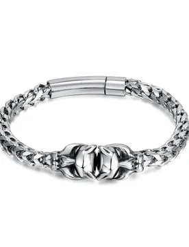 Mm Men's Hiphop 21cm Stainless Steel Vintage Wolf Head Link Bracelet Chain - Aliexpress - FashionsVida