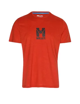 Maglietta da trekking da uomo UBIC rosso S - Millet - FashionsVida