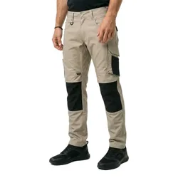 Pantalon De Travail Unique 12179 Light Khaki / Black 66