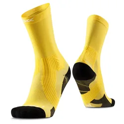 Calzini Crew Run Perform Flash Yellow EU 42-44