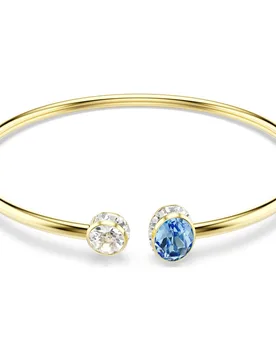 Bracciale rigido Chroma, Taglio misto, Multicolore, Finitura oro 18K OS - Swarovski - FashionsVida