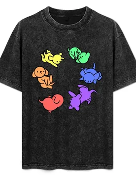 Rainbow Puppies Loop T-Shirt Sport Basic Moisture Wicking Tee - Aliexpress - FashionsVida