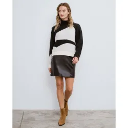 Vila - Falda mini polipiel