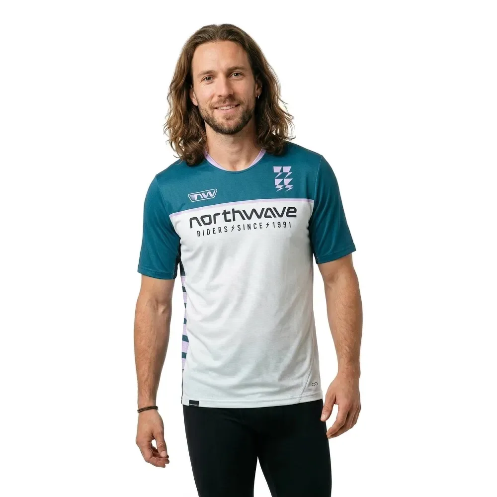 Maglia A Maniche Corte Edge 2 Dark Blue / Light Grey - Northwave - FashionsVida