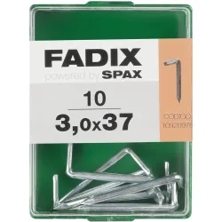 Alcayata Hierro Clavar Ø3 x 37 mm - Caja 10 Uds
