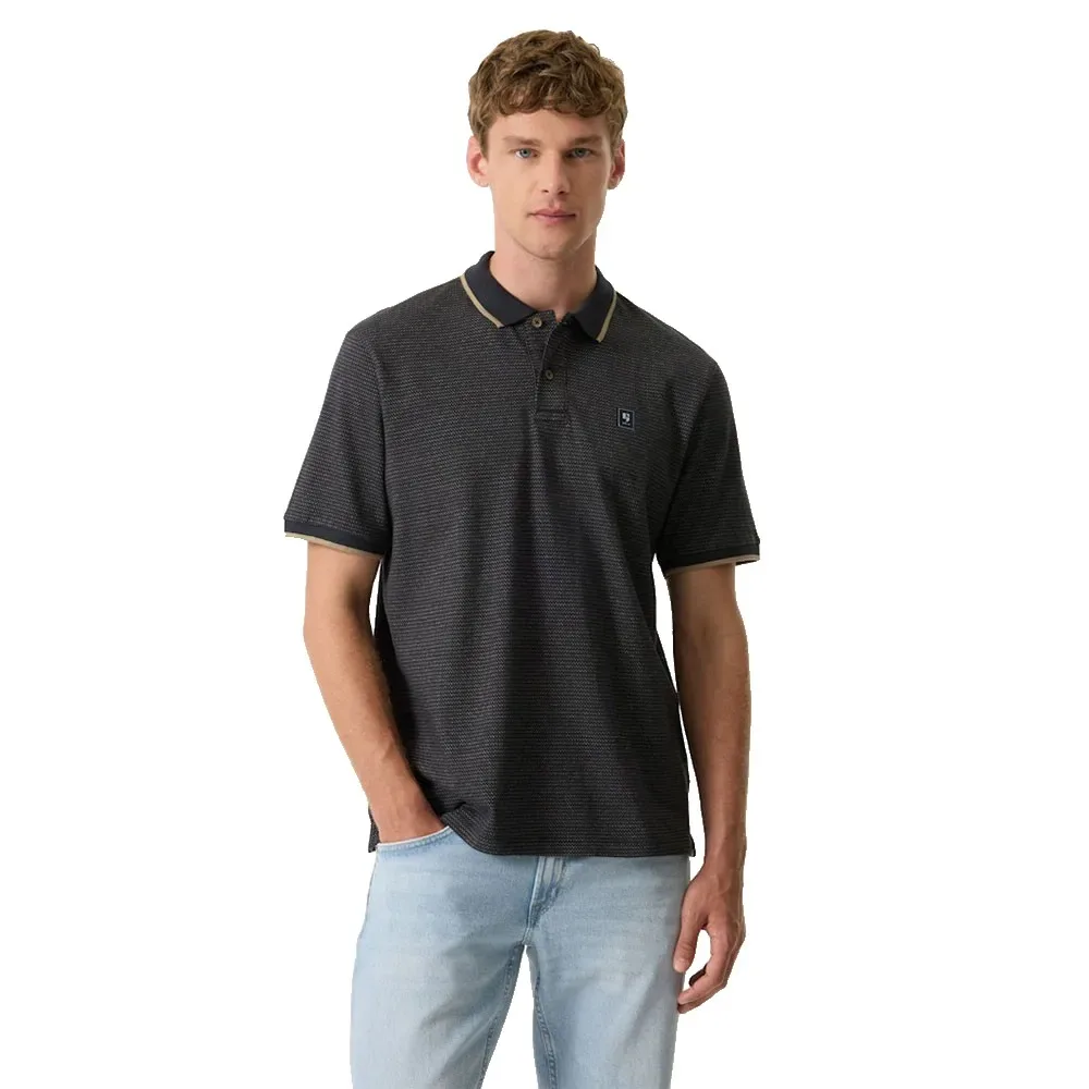 Polo A Maniche Corte Z1033 Blue Graphite M - Garcia - FashionsVida