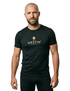Style Short Sleeve T-shirt Black L Men - Westin - FashionsVida