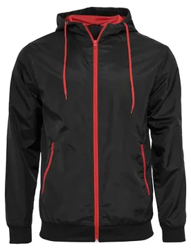 Veste Windrunner Black / Red 3XL - Build Your Brand - FashionsVida