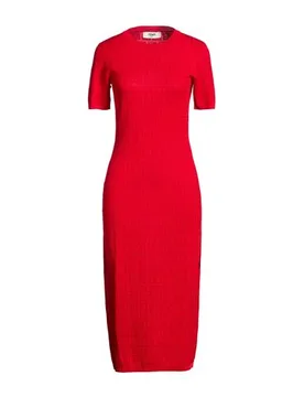 Vestido midi Mujer Rojo tomate 36 Mujer - Fendi - FashionsVida