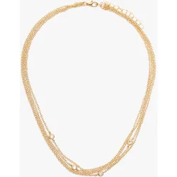 Collar doble con circonitas decorativas