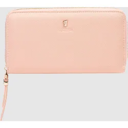 Cartera de mujer de piel color rosa